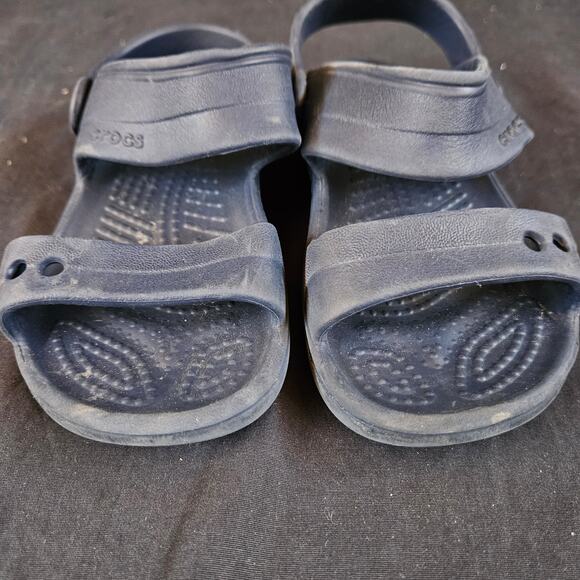 Crocs Crocband Open Toe Kids Size C11 Navy Blue Slip On Sandals Waterproof - Picture 2 of 8